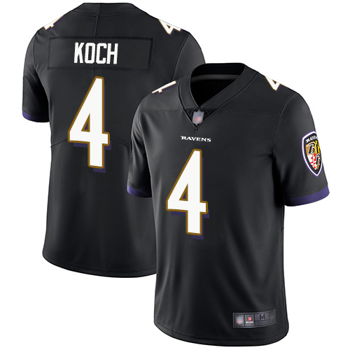 Baltimore Ravens Limited Black Men Sam Koch Alternate Jersey NFL Football #4 Vapor Untouchable->nfl t-shirts->Sports Accessory